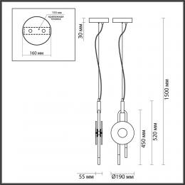 Подвесной светодиодный светильник Odeon Light Exclusive Modern Magnet 5407/12L  - 6 купить